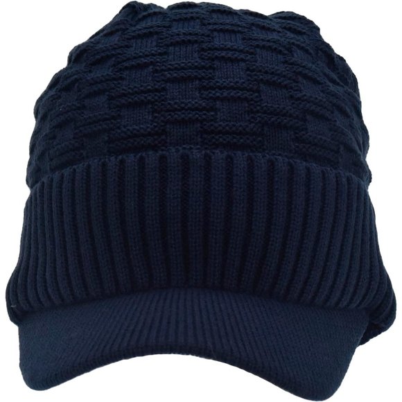 Beanie Fuzzy Fleece Lining Warm  Chunky Soft Stretchy Oversized  Knit Hat